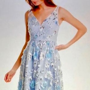 Gorgeous Adrianna Papell Embroidered Floral MIDI Gown - Size 16